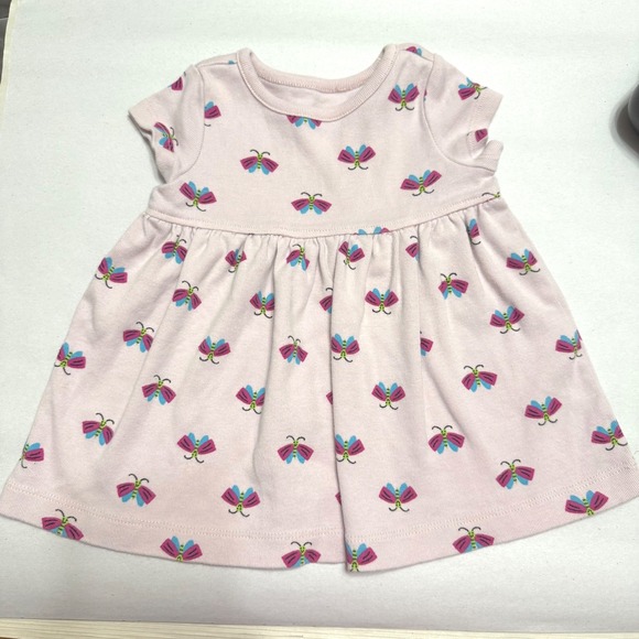 Hanna Andersson Other - Moon and Back Hanna Andersson Baby Girl Dress 3-6M Pink Butterfly Organic Cotton